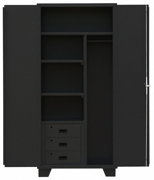 Combo Wrdrb/Drawer Cab 78 H 36 W Black