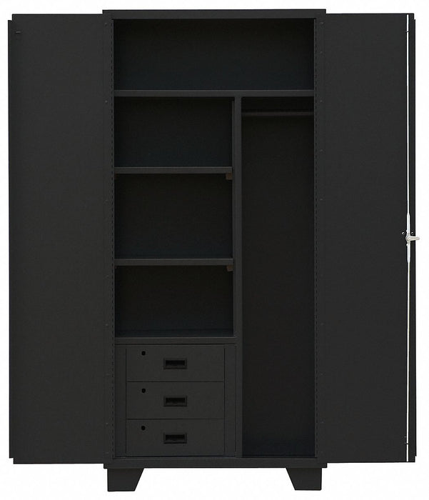 Combo Wrdrb/Drawer Cab 78 H 36 W Black