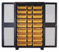 Bin Cabinet Louvered 78 H 48 W 24 D