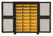 Bin Cabinet Louvered 78 H 60 W 24 D