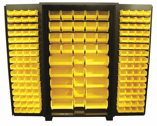 Bin Cabinet Louvered 78 H 48 W 24 D