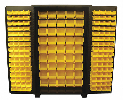 Bin Cabinet Louvered 78 H 48 W 24 D