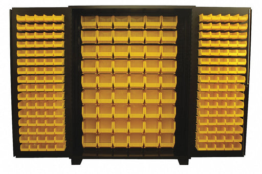 Bin Cabinet Louvered 78 H 60 W 24 D