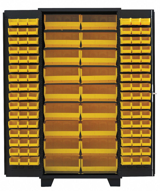 Bin Cabinet Louvered 78 H 36 W 24 D