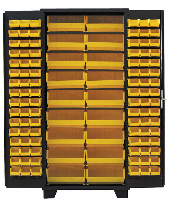 Bin Cabinet Louvered 78 H 36 W 24 D