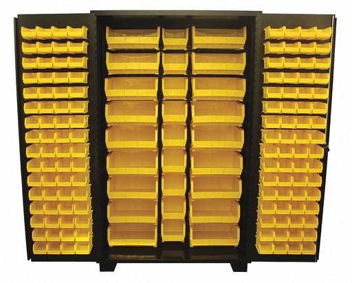 Bin Cabinet Louvered 78 H 48 W 24 D