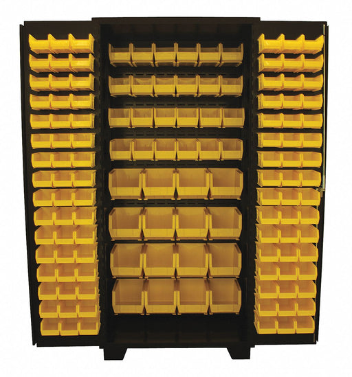 Bin Cabinet Louvered 78 H 36 W 24 D