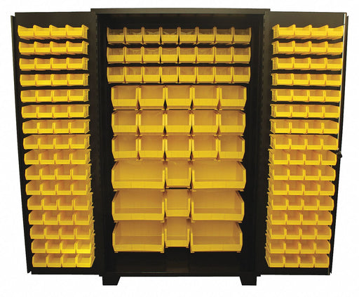 Bin Cabinet Louvered 78 H 48 W 24 D