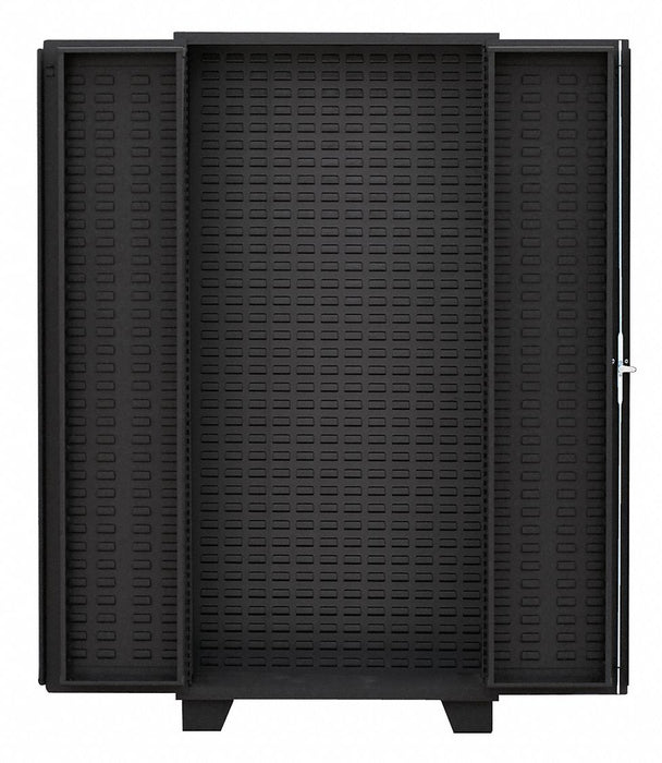 Bin Cabinet Louvered 78 H 60 W 24 D