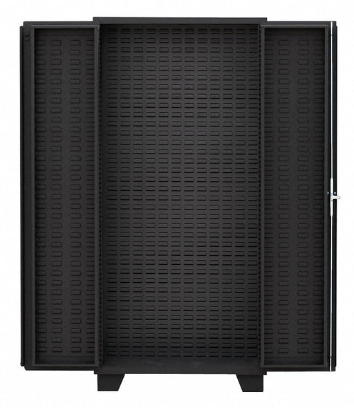 Bin Cabinet Louvered 78 H 60 W 24 D