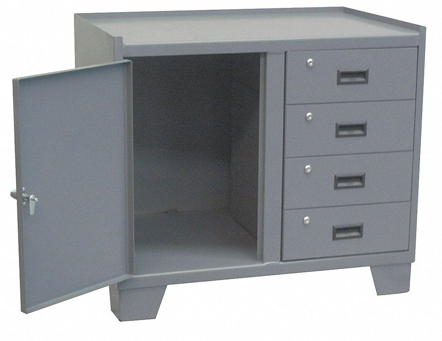 Combo Drawer Cabinet 33 H 36 W Gray