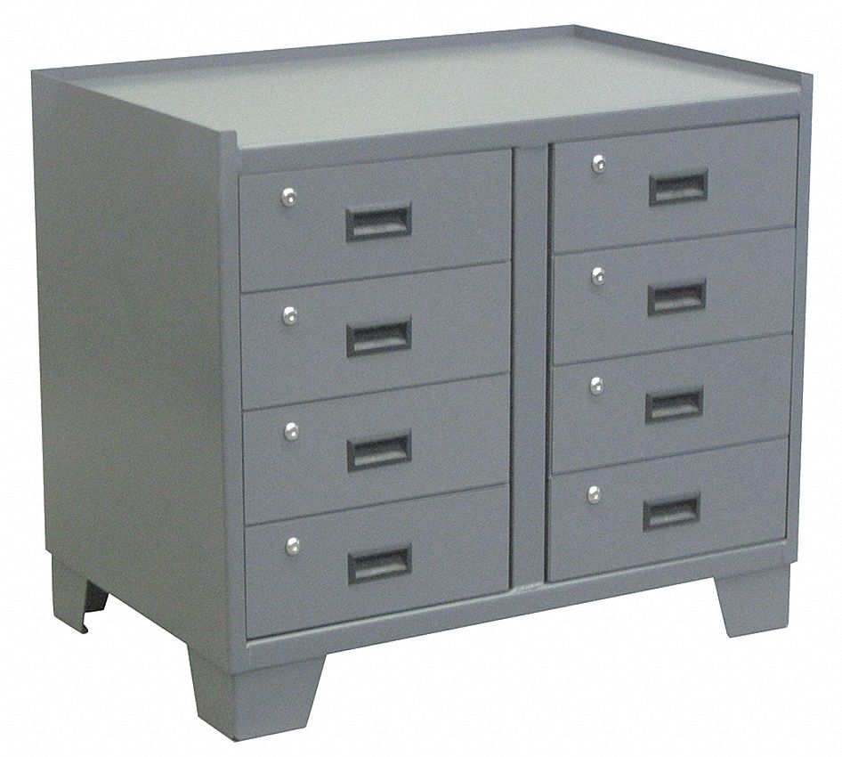 Drawer Cabinet 33 H 36 W Gray