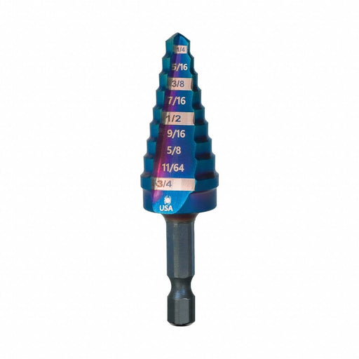 Step Bit/Hex Shank 1/4-Inch - 3/4-Inch