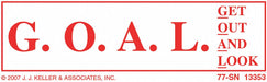 Get Out And Look (G.O.A.L.) Sign Clear