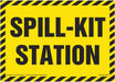 Spill-Kit Station Sign 10 x 7 Plastic