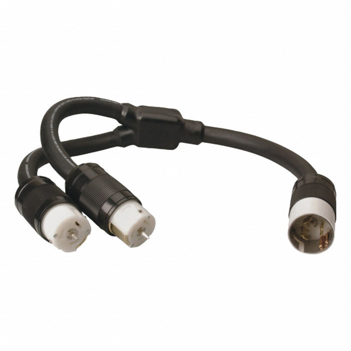 Cord Adapter 3 ft Black 2 Outlet
