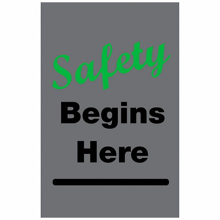Safety Logo Entrance Mat Dark Gray 4x6ft