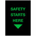 Safety Logo Entrance Mat Black 4ft.x6ft.