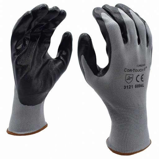 Gloves 13 ga. Gray Polyester M PK12
