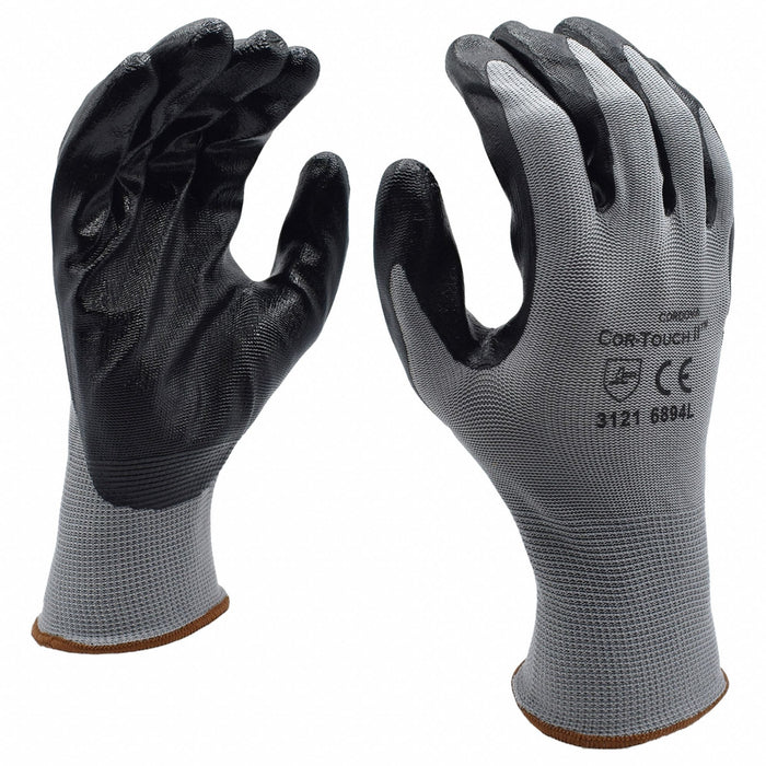 Gloves 13 ga. Gray Polyester S PK12