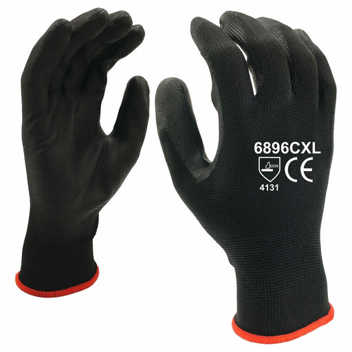 Gloves 13 ga. Black Nylon L PK12