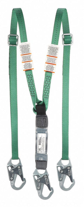 Lanyardard SM.Snap Adj Twin 6 ft ANSI