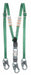 Lanyardard SM.Snap Adj Twin 6 ft ANSI