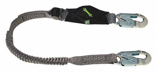 Shock-Absorbing Lanyard Black/Gray