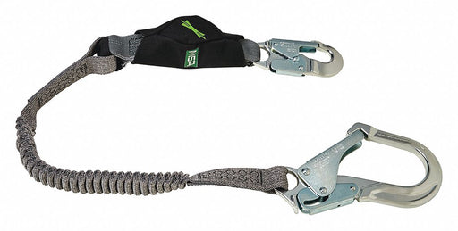Shock-Absorbing Lanyard Black/Gray