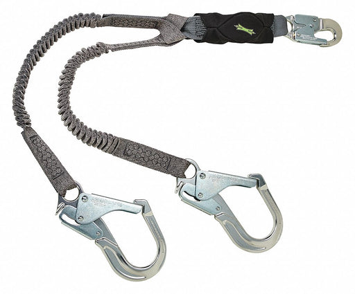 Shock-Absorbing Lanyard Black/Gray