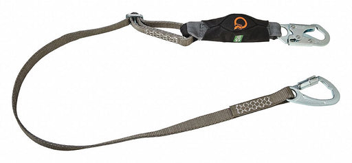 Shock-Absorbing Lanyard Gray