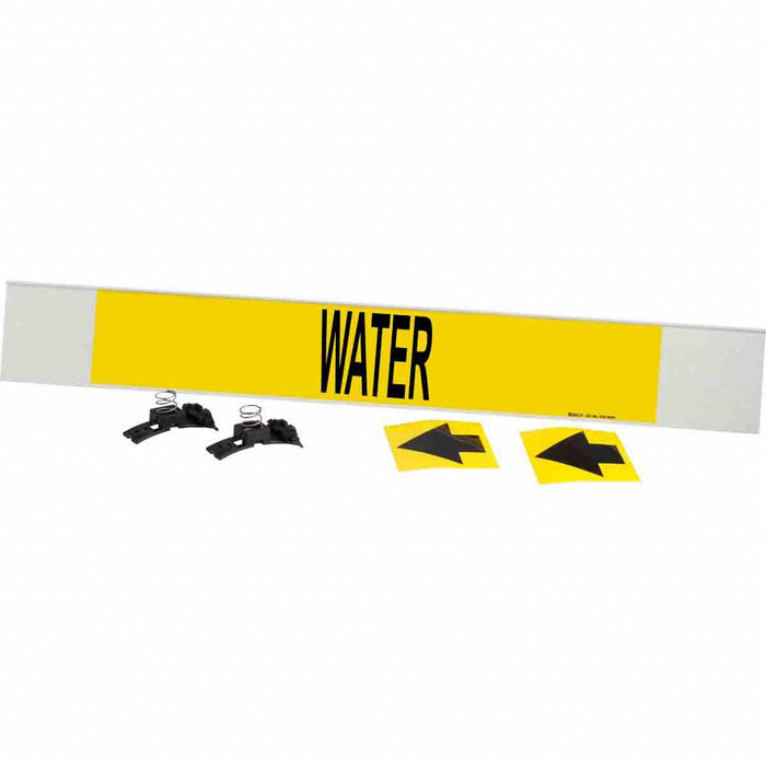 Pipe Marker Water 4 in H 24 in W