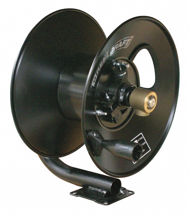 Hand Crank Hose Reel 50 ft 3/8 ID Blck