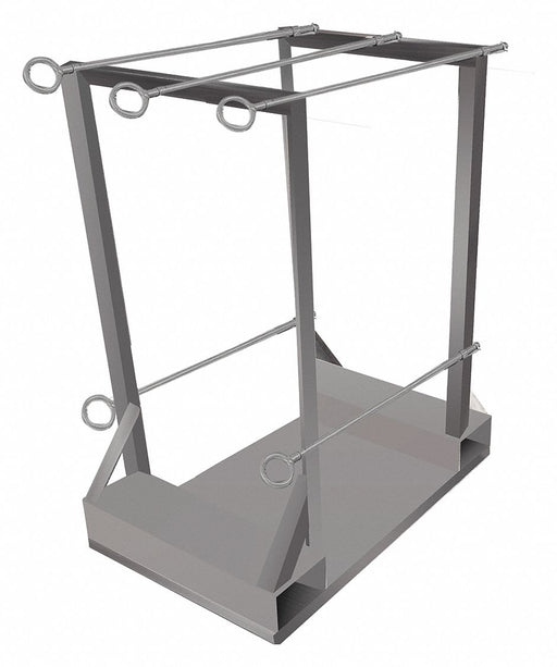 Gas Cylinder Pallet 33 W 600 lb Gray