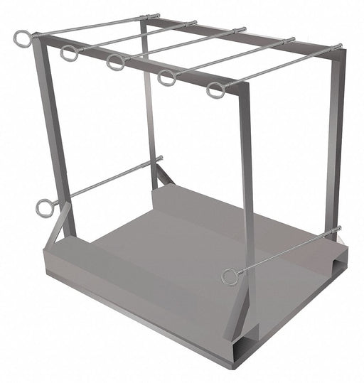 Gas Cylinder Pallet 33 W 1 200 lb Gray