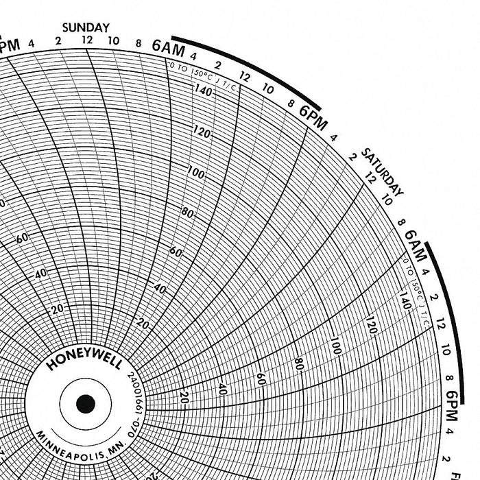 M6783 Circular Paper Chart 7 day 100 pkg