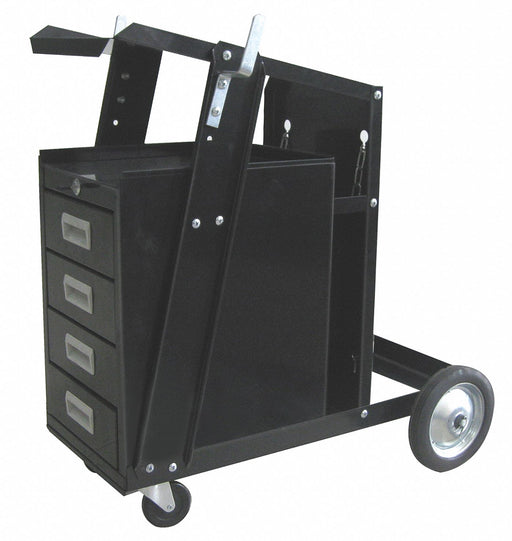 Welding Cart with Drawers 1 Shelf Steel