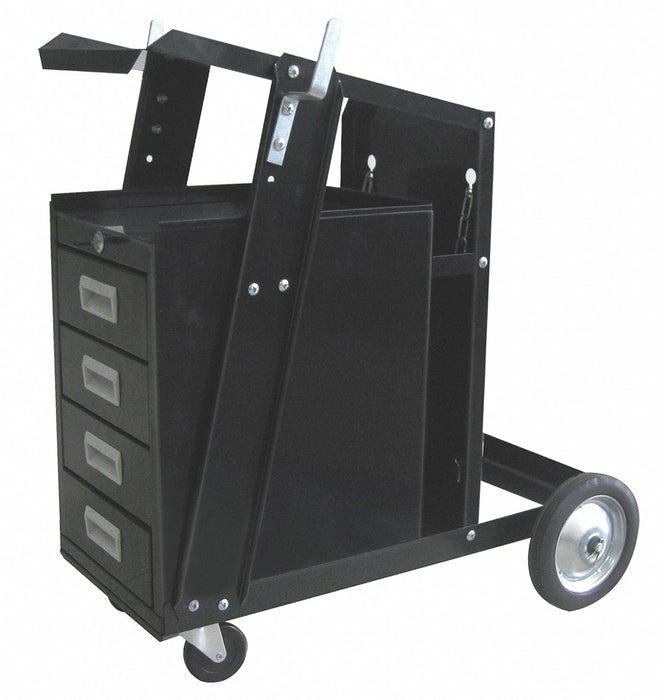 Welding Cart with Drawers 1 Shelf Steel