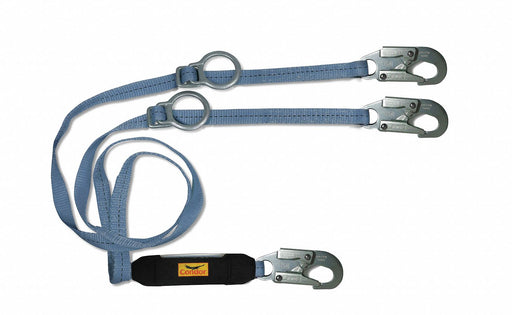Shock-Absorbing Lanyard Black/Blue