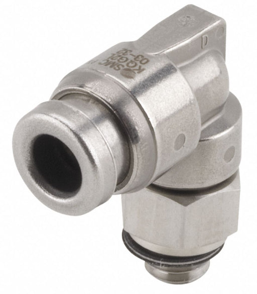 90 Elbow Thread 10-32 Tube or 5/32 