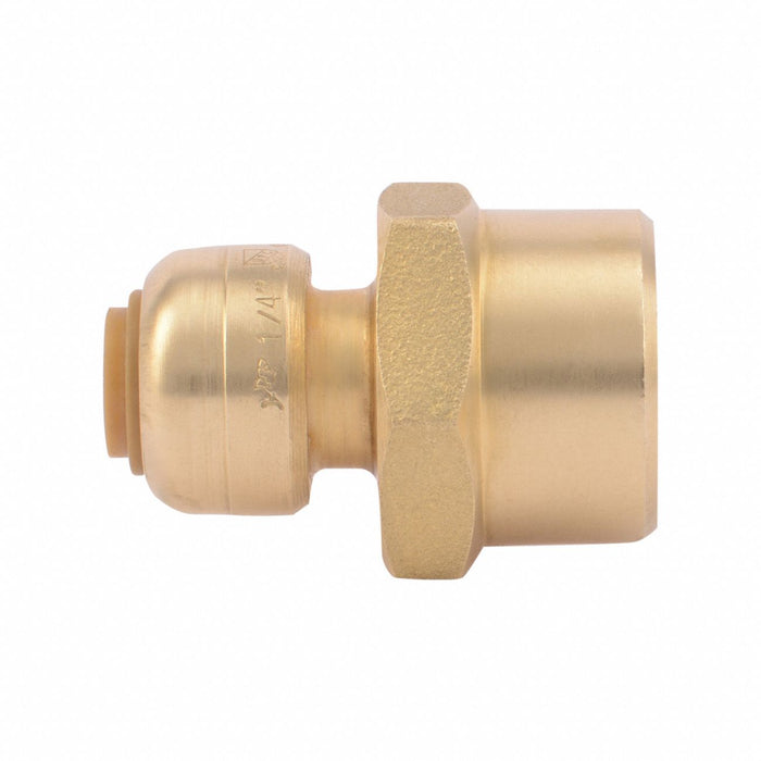 Strt Brass Push-Fit1/4in FNPT1/2in