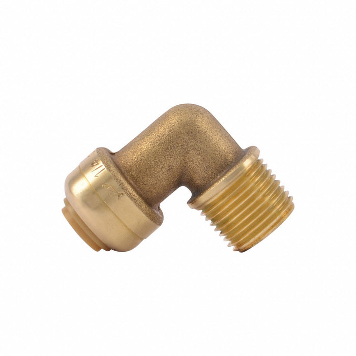 Elbow Brass Push-Fit1/4in MNPT3/8in