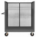 3 Sided Mesh Cart 1 Shelf 3600 lb.