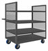 2 Sided Low Deck Cart 4 Shelves 3600 lb.