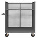 3 Sided Mesh Cart 1 Shelf 3600 lb.