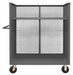 3 Sided Mesh Cart 1 Shelf 3600 lb.