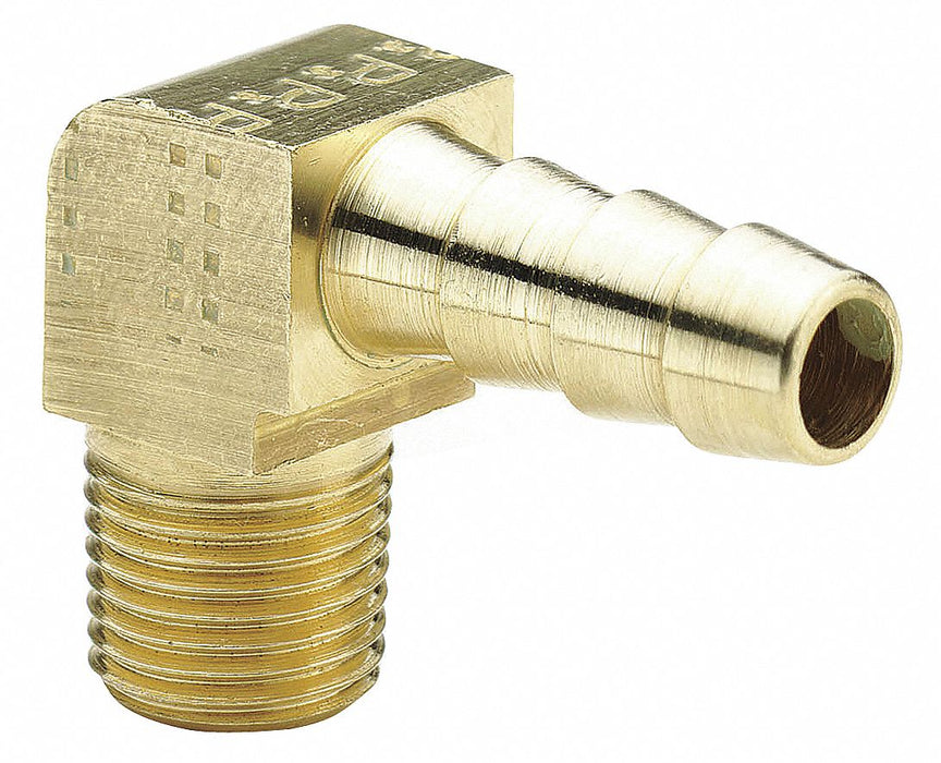 Elbow 90 Deg Male 0.375 x 3/8 In Brass