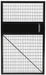 Wire Mchn Grd Door 58 in Hx46 in W Blk