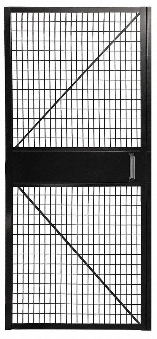 Wire Mchn Grd Door 84 inx48 in Blk