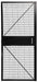 Wire Mchn Grd Door 82 in Hx34 in W Blk